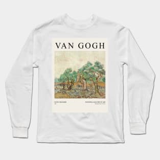 Vincent van Gogh Exhibition Painting The Olive Orchard 1889 Long Sleeve T-Shirt